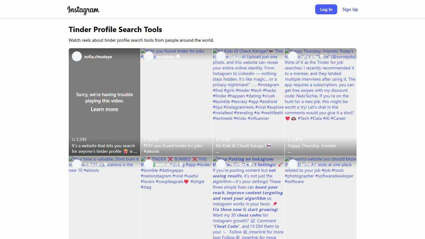 Tinder Profile Search Tools